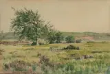 Hohes Venn by Eugen Bracht, watercolor, sold Jun 2022