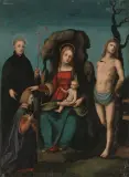 Sacra conversazione by Norditalien, 1.Hälfte 16.Jh., oil on panel, sold Jun 2022