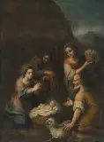 Anbetung der Hirten by Sevilla, Mitte 17.Jh., oil on canvas, offered Jun 2022