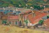 Dorf in Südfrankreich by Hélène Rivière, 1925, oil on canvas, sold Jun 2022