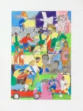 Fussball.1998 by Carlo Aloe, mixed media, offered Jun 2022