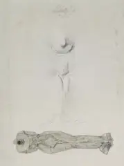 Ohne Titel by Jürgen Brodwolf, 1980, offset lithograph, sold Jun 2022