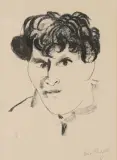 Autoportrait by Marc Chagall, 1922, lithograph, sold Jun 2022