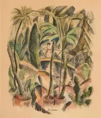 Die Brücke by Josef Eberz, 1917, color lithograph, offered Jun 2022