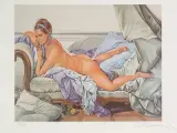 Toucher boucher by Mel Ramos, 1974, color lithograph, sold Jun 2022