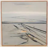 Neue Wattzeichen by Otto Wilhelm Eglau, 1987, oil on canvas, offered Jun 2022