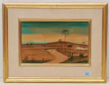 Nordafrikanische Landschaft by Willy Roth, oil on board, sold Jun 2022