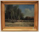 Le chasseur de vipères by René Tener, oil on canvas, sold Jun 2022