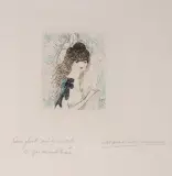 Jeune fille by Marie Laurencin, watercolor, offered Jun 2022