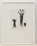 Ohne Titel by Leo Zogmayer, 1986, color aquatint, offered Jun 2022