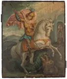 Südrussisch, 19.Jh by Hl. Georg, tempera, sold Jun 2022