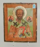 Russisch, 19.Jh by Hl. Nikolaus, tempera, sold Jun 2022