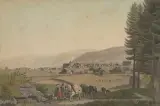 Vue du Bourg d'Appenzell by Johann Jakob Biedermann, watercolor, sold Jun 2022