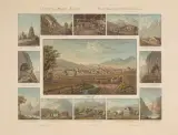 Ansicht des Fleckens Appenzell in I.R. mit den in seiner Nähe liegenden Gebirgsgegenden by Johann Baptist Isenring, aquatint, sold Jun 2022