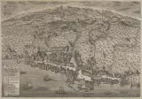 Stadtplan Rorschach: "Rorschach in Plan gelegt von Herrn Josef Nicolaus Erath Hochfürstlich St. Gallischen Rathe und Lehenvogt by Johann Franz Roth, engraving, offered Jun 2022