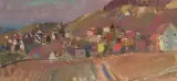 Vorfrühling", 1961 by Henri Schmid, oil on canvas, sold Jun 2022