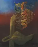 Tournesol", 1942 by Otto Tschumi, oil, sold Jun 2022
