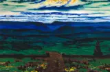 Die Blaue Stunde by André Evard, oil on board, sold Jun 2022