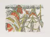 Im Geschirr I by Alois Carigiet, 1973, color lithograph, sold Jun 2022