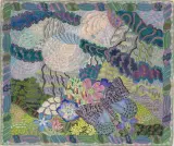 Schmetterling in Blütenpracht by Willi Hartung, 1975, watercolor, sold Jun 2022