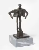 Der Reisende by Kurt Laurenz Metzler, 1993, bronze, sold Jun 2022