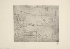 San Salvatore II by Albert Müller, 1926, etching, offered Jun 2022