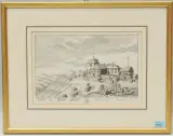 Goldenberg by Schloss Goldenberg Dorf, etching, offered Jun 2022