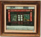 Restaurant chinois by Cobet, oil on canvas, offered Jun 2022
