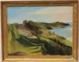 Le cap negre à Sanary by Max von Mühlenen, oil on canvas, sold Jun 2022