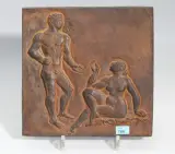 Paar by Otto Bänninger, 1943, bronze, sold Jun 2022