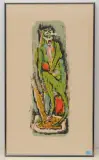 Sitzender Affe by Alois Carigiet, 1962, color lithograph, sold Jun 2022