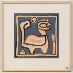 Fabelwesen by Max von Moos, 1953, watercolor, sold Jun 2022