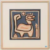 Fabelwesen by Max von Moos, 1953, watercolor, sold Jun 2022