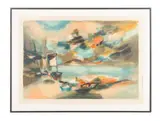 Le Petit Port by Marcel Mouly, lithograph, sold Oct 2023