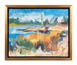 Summers End by Jim Touchton, 1986, oil on canvas, sold Oct 2023