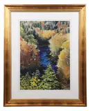 River Landscape Overview by Thomas Newnam, watercolor on paper, sold Nov 2025