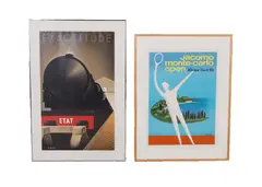 (2) posters "Jacomo Monte Carlo Open by Pierre Fix-Masseau, lithograph, sold Nov 2025