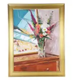 DE artist by Carol Horgan Lesher, oil on canvas, sold Dec 2025
