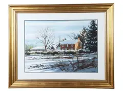 Untitled by Thomas Newnam, watercolor on paper, sold Dec 2025