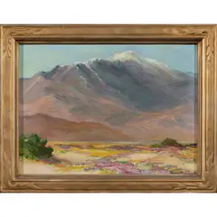 Untitled by Joane Cromwell, oil on board, sold Sep 2022