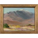 Untitled by Joane Cromwell, oil on board, sold Sep 2022