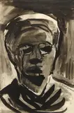 Portrait of a Woman by Solomon B. Nikritin, circa 1920, watercolor on paper, sold Sep 2022
