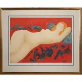 Untitled by Alan Bonnefoit, lithograph in colors, sold Sep 2022