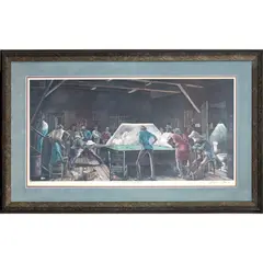Untitled by Ernie Barnes, lithograph, sold Sep 2022