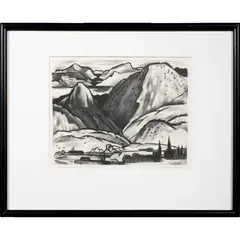 Untitled by John Charles Haley, lithograph, sold Sep 2022