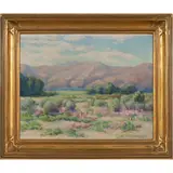 Untitled by Nellie Evelyn Ziegler, oil on board, sold Sep 2022