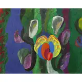 Flora of the Miocene by Robert Weimerskirch, 2006, oil on canvas, sold Sep 2022