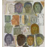 Postural by Cecilio Balthazar Garcia, 1993, acrylic on canvas, sold Oct 2022