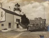 Light-house and Citadel by Willard Elmer Worden, gelatin silver print, sold Oct 2022