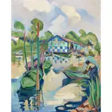 Untitled by Geneve Rixford Sargeant, oil on canvas, sold Oct 2022